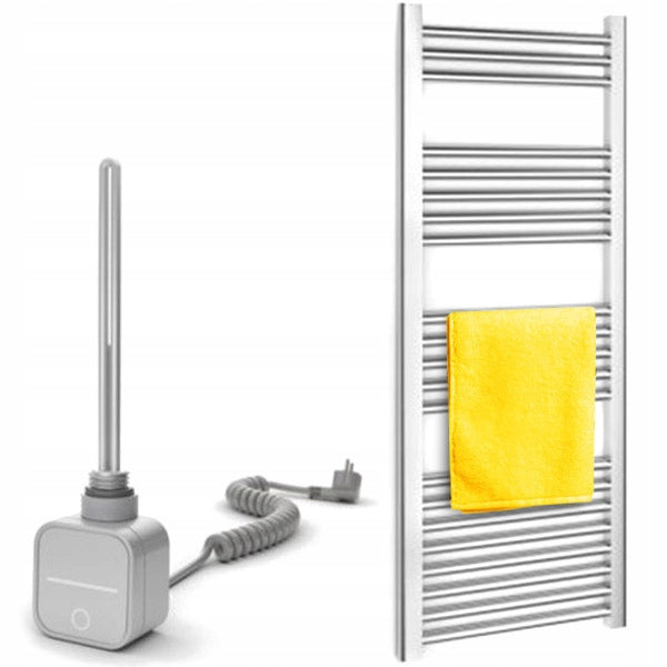 Grzejnik Elektryczny Łazienkowy Dekoracyjny 55x150 cm 600 W Chromowany