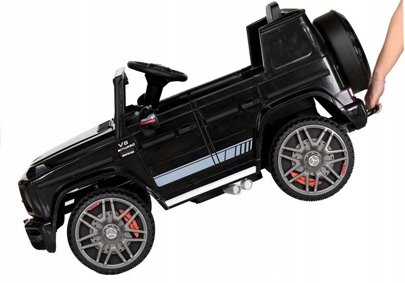 Mercedes G63 Autko na Akumulator Pilot Czarny 90W 12V 7Ah Skórzany Fotel