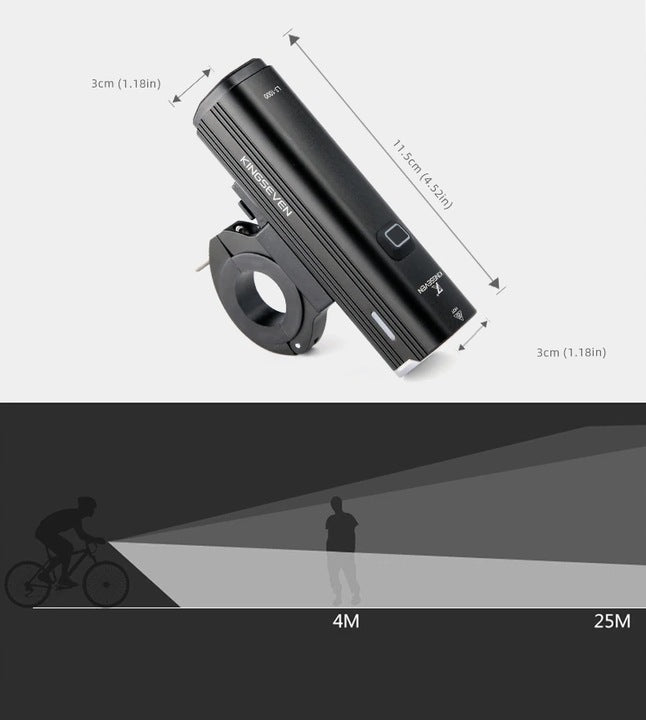 Mocna Lampka ROWEROWA Światło LED przód + tył 1000lm latarka 4800mAh ROWER