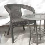 Zestaw Mebli Ogrodowych technorattan Classic Mini SZARY 3 el. Balkon