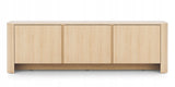 Szafka RTV Zaokrąglone Kształty Nowoczesny Design Dąb Vicenza 168x39 cm