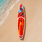 Nadmuchiwana Deska Wiosłowa Stand Up Paddle Pomarańczowa z Akcesoriami