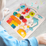Stolik Interaktywny Tablica Manipulacyjna Edukacyjny Kłódki Klucze Pianino