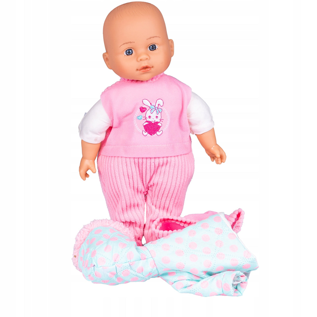 Lalka Interaktywna Bobas Córeczka Mówi Śpiewa Uczy Ciuszki Czapka Duża 32cm