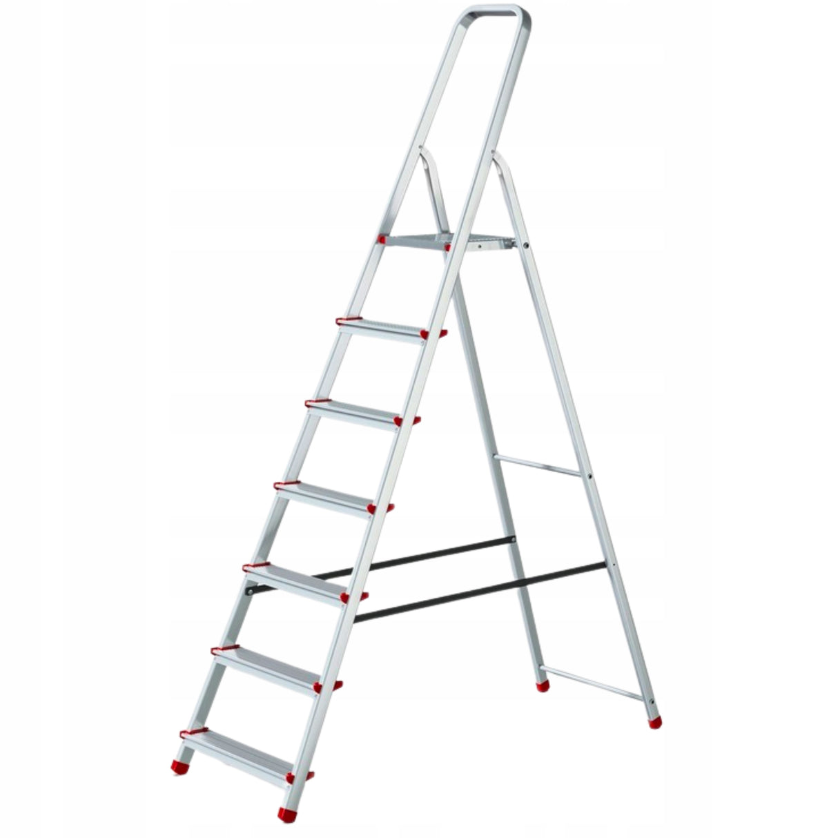 Drabina aluminiowa domowa 7 stopni hak GRATIS produkt POLSKI 3,4 m POVES