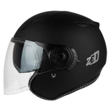 Kask Motocyklowy Otwarty ZED C5 Blenda + Kominiarka Czarny XS
