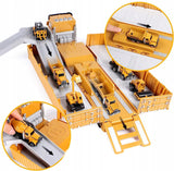 Samochód Budowlany Tir Dźwig Resoraki Auto Wyrzutnia Świecąca Ciężarówka