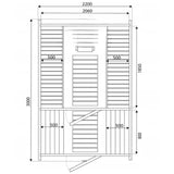 Sauna Ogrodowa Zestaw z Piecem HARVIA PC90i Balia 120 cm Beczka 340 cm