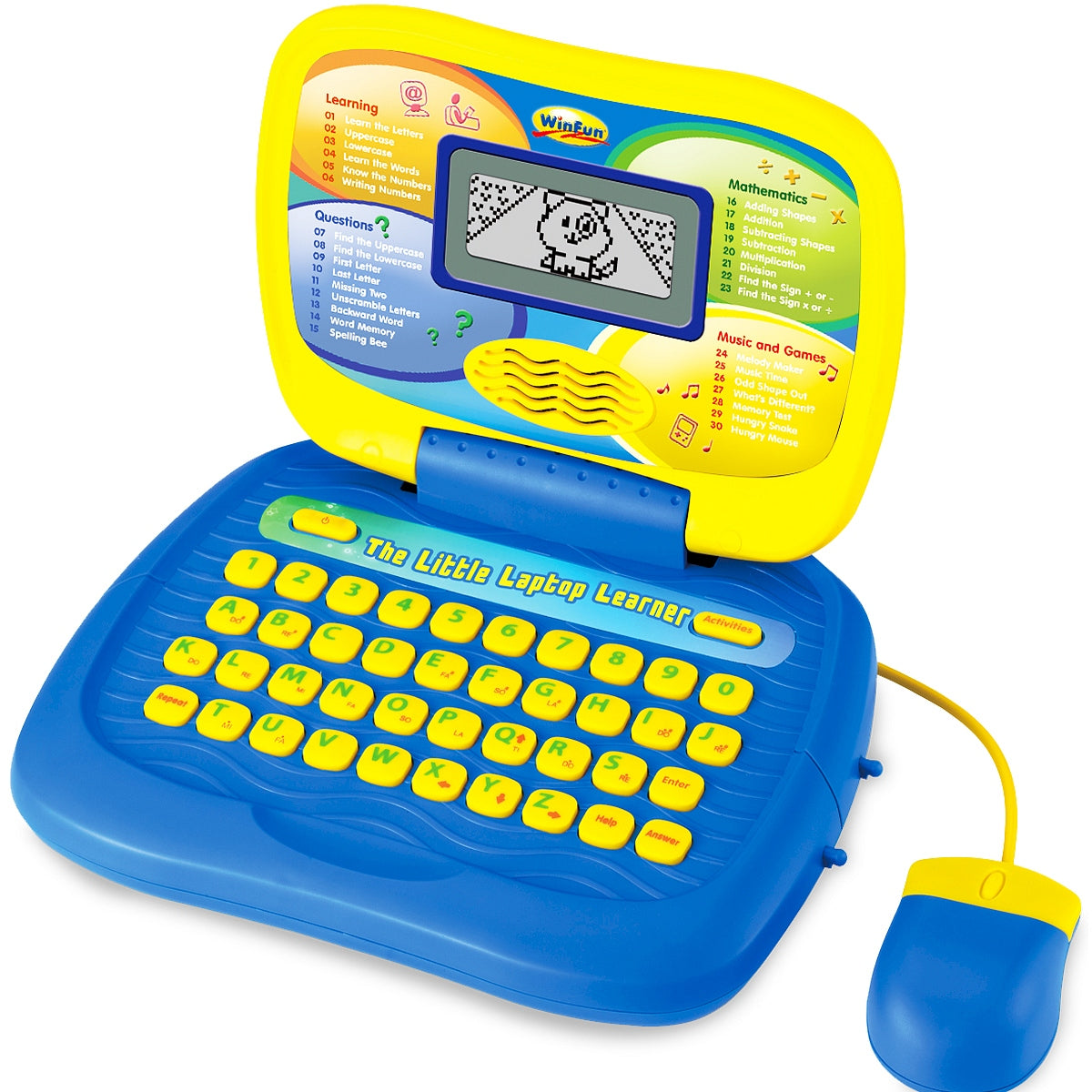 Komputerek Laptop Dziecięcy + Myszka dla Dzieci Interaktywny Edukacyjny