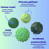 Zabawka Sensoryczna Antystresowa Zielone Kulki na Prezent Zestaw 8 Sztuk
