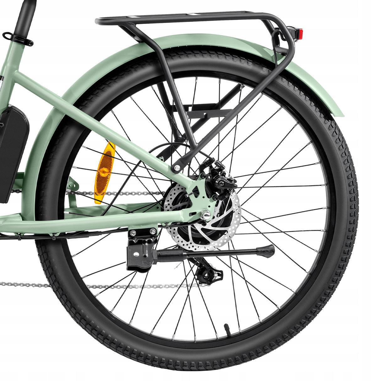 Rower Elektryczny Trekkingowy Zielony 250W 36V 15.6Ah 25km/h Koło 26" Cali