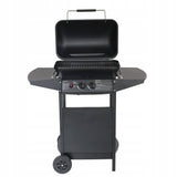 Grill Gazowy Reduktor i Wąż w Zestawie Activa Czarny 2-Palnikowy 5,4 kW