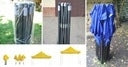 MOCNY NAMIOT OGRODOWY PAWILON HANDLOWY SKŁADANY AUTOMATYCZNIE | 27kg 3x3 m