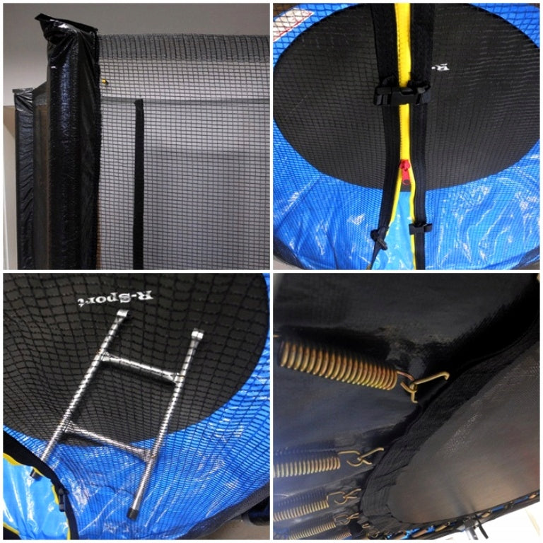 TRAMPOLINA OGRODOWA 10FT 312CM DRABINA R-SPORT (304-312 cm) POVES