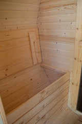 Sauna Ogrodowa Zestaw z Piecem na Drewno Beczka 340 cm Szwedzkie Drewno