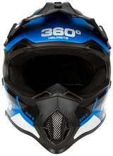 Kask Cross Enduro S Quad Daszek Niebieski Homologacja EU MTB Lekki