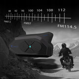 Interkom Motocyklowy Polski Intercom 1200m, Radio FM Bluetooth, Głośniki HD