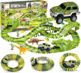 MEGA DUŻY TOR AUTO WYŚCIGOWY DINOZAUR PARK 240 el.