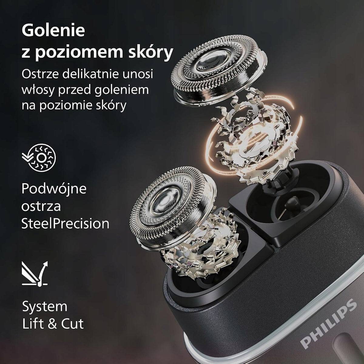 Golarka Philips Shaver 700 Lift & Cut S792/06 Flex 4D K5945 Czarna Mobilna