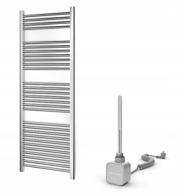 Grzejnik Elektryczny Łazienkowy Dekoracyjny 55x150 cm 600 W Chromowany