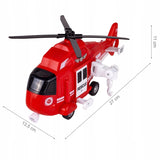 HELIKOPTER STRAŻY POŻARNEJ NAPĘD ŚWIATŁO DŹWIĘK