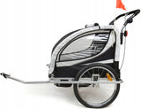 Przyczepka Rowerowa z Amortyzatorem 3w1 Pro Led Jogger dla 2 Dzieci Zabawka