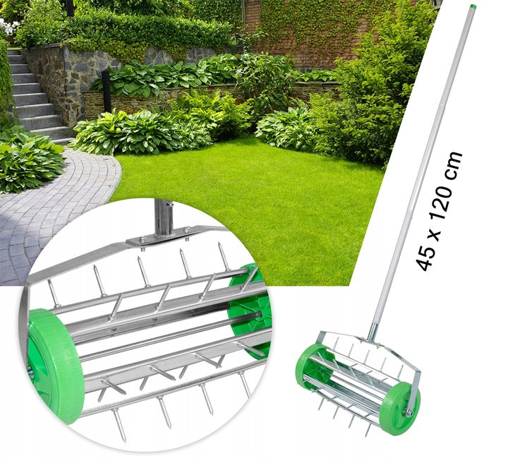 AERATOR WERTYKULATOR DO TRAWY OGRODU Z KOLCAMI 43 cm
