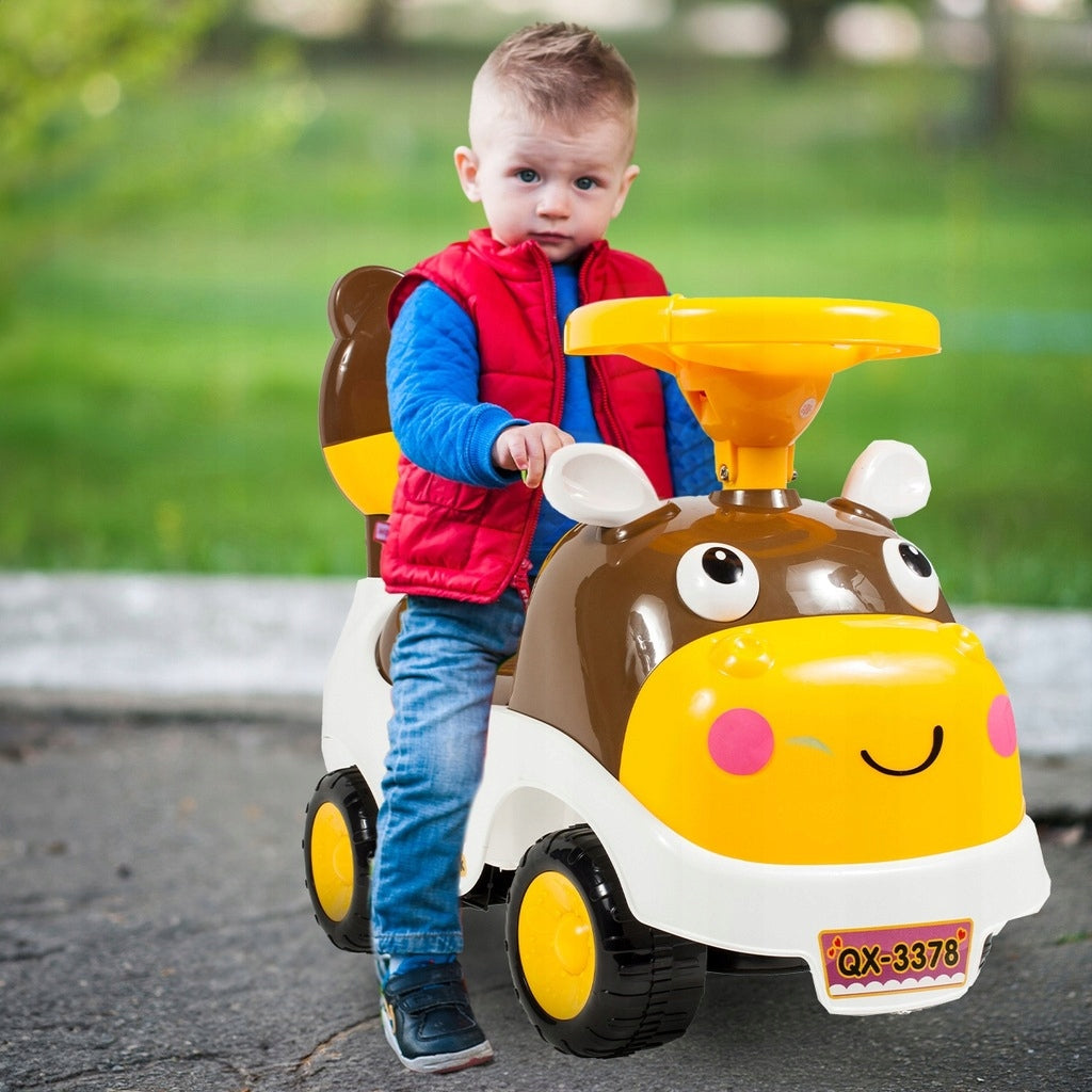 Pchacz Jeździk Hipcio Otwierany Chodzik Otwierany Schowek Bagażnik Auto