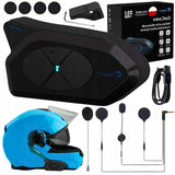 Interkom Motocyklowy Polski Intercom 1200m, Radio FM Bluetooth, Głośniki HD