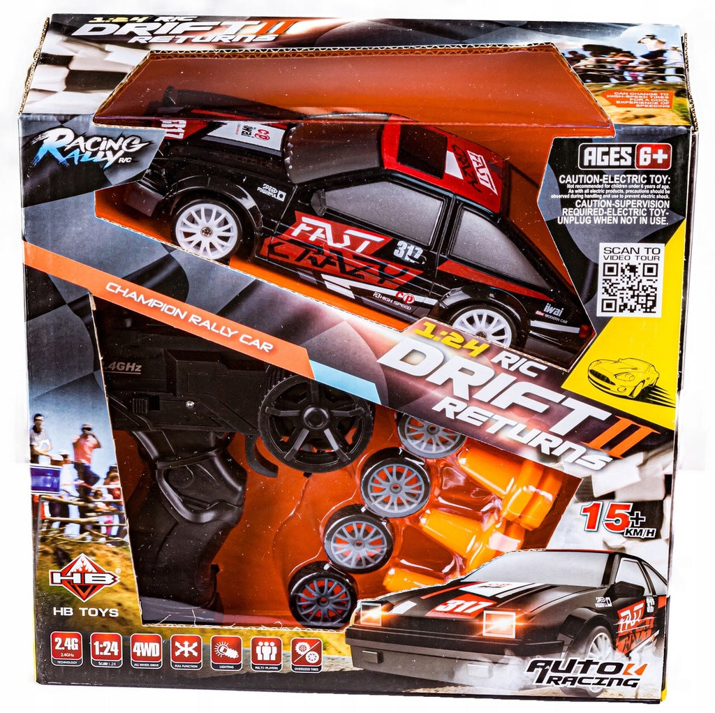 SAMOCHÓD AUTO DO DRIFTU DRIFTOWANIA NISSAN GTR RC PREZENT NA ŚWIĘTA DZIECKA
