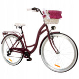 Rower Miejski Damski Lekki Damka SHIMANO 7 WARIANTY Koło 28" Cali