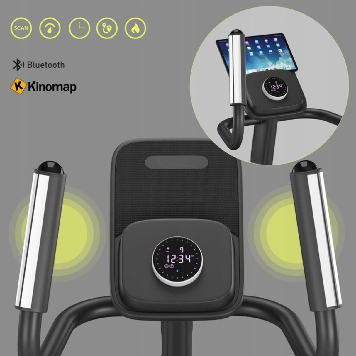 Orbi-Trek Trenażer Treningowy Eliptyczny Bluetooth do 135 KG do Ćwiczeń