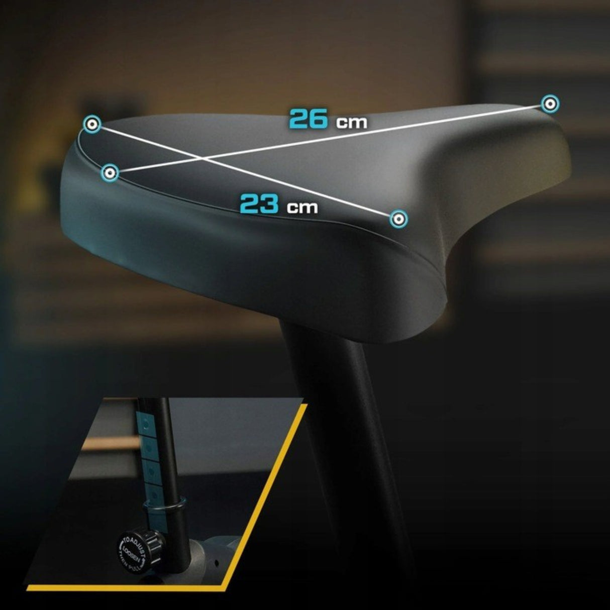 Rower Stacjonarny Treningowy do Ćwiczeń Rowerek Fitness Pionowy Mechaniczny