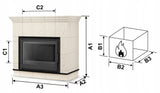 Piec Kominek Piecyk Koza Kaflowy Obudowa Kominkowa 13kW Ceramiczny Stalowy