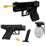 METALOWY PISTOLET GLOCK 43 ASG REPLIKA KULKI 6 MM PREZENT DZIECKA NA ŚWIĘTA