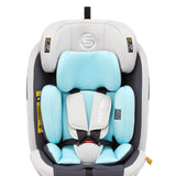 Fotelik Samochodowy dla Dziecka Przenośny 40-150cm 0-36kg POVES White-Blue