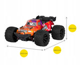 Samochód Monster Truck Zdalnie Sterowany Auto RC Resorak Czerwony 30km/h