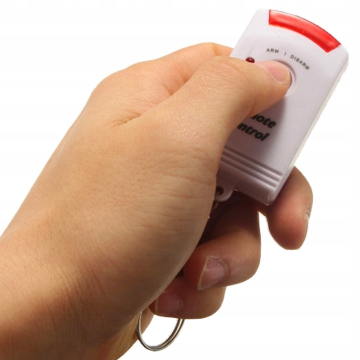 ALARM BEZPRZEWODOWY CZUJNIK RUCHU 105dB + 2 PILOTY