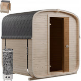 Sauna Ogrodowa z Piecem HARVIA CILINDRO PC70 Quadro 185 cm Szwedzkie Drewno