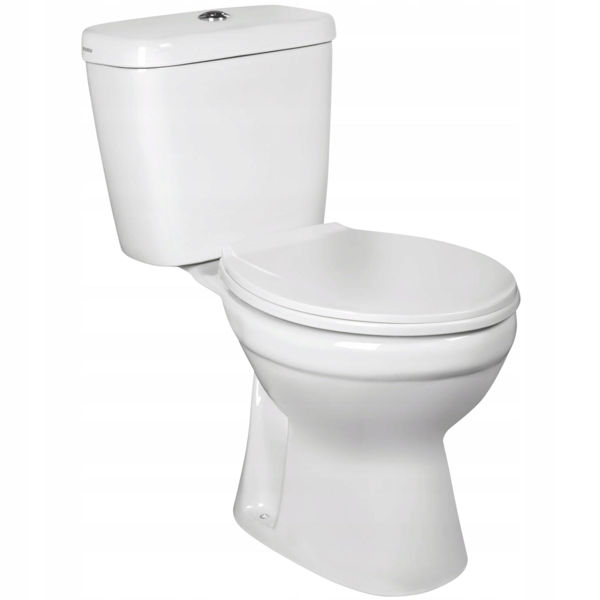 WC Kompakt Odpływ Poziomy Deska C-clear Kompletny Zestaw do Łazienki Biały