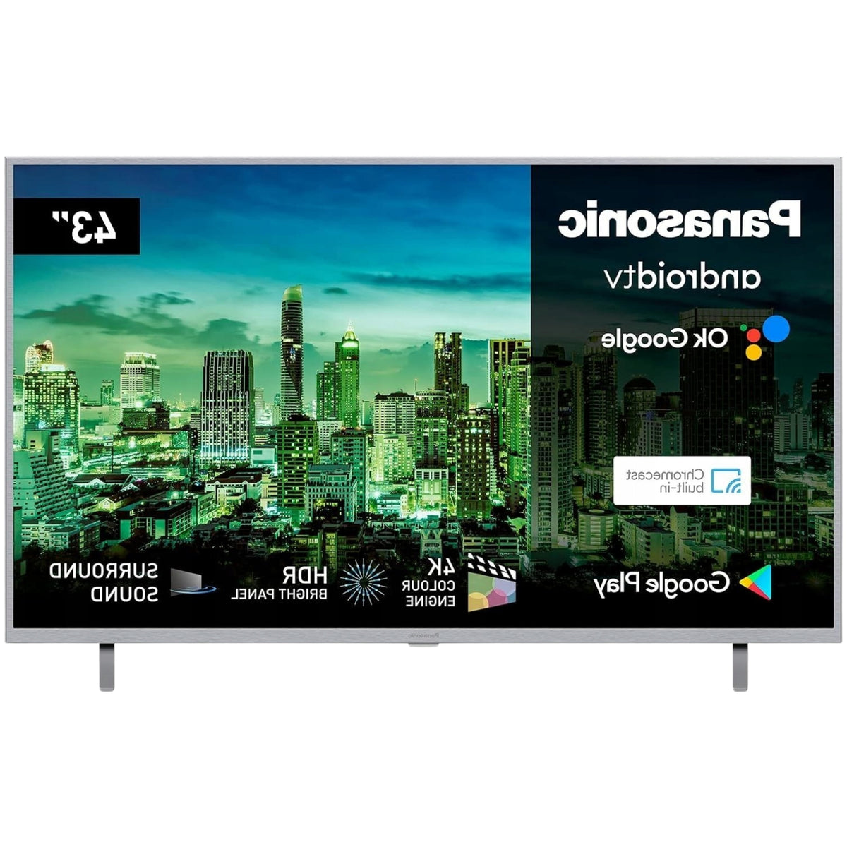 Telewizor LED Panasonic TX-43LXW724 43" Cali 4K Ultra HD Android Srebrny