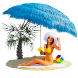 Parasol Plażowy Duży Ogrodowy Hawajski Łamany Taras Plaża 150 Cm Niebieski