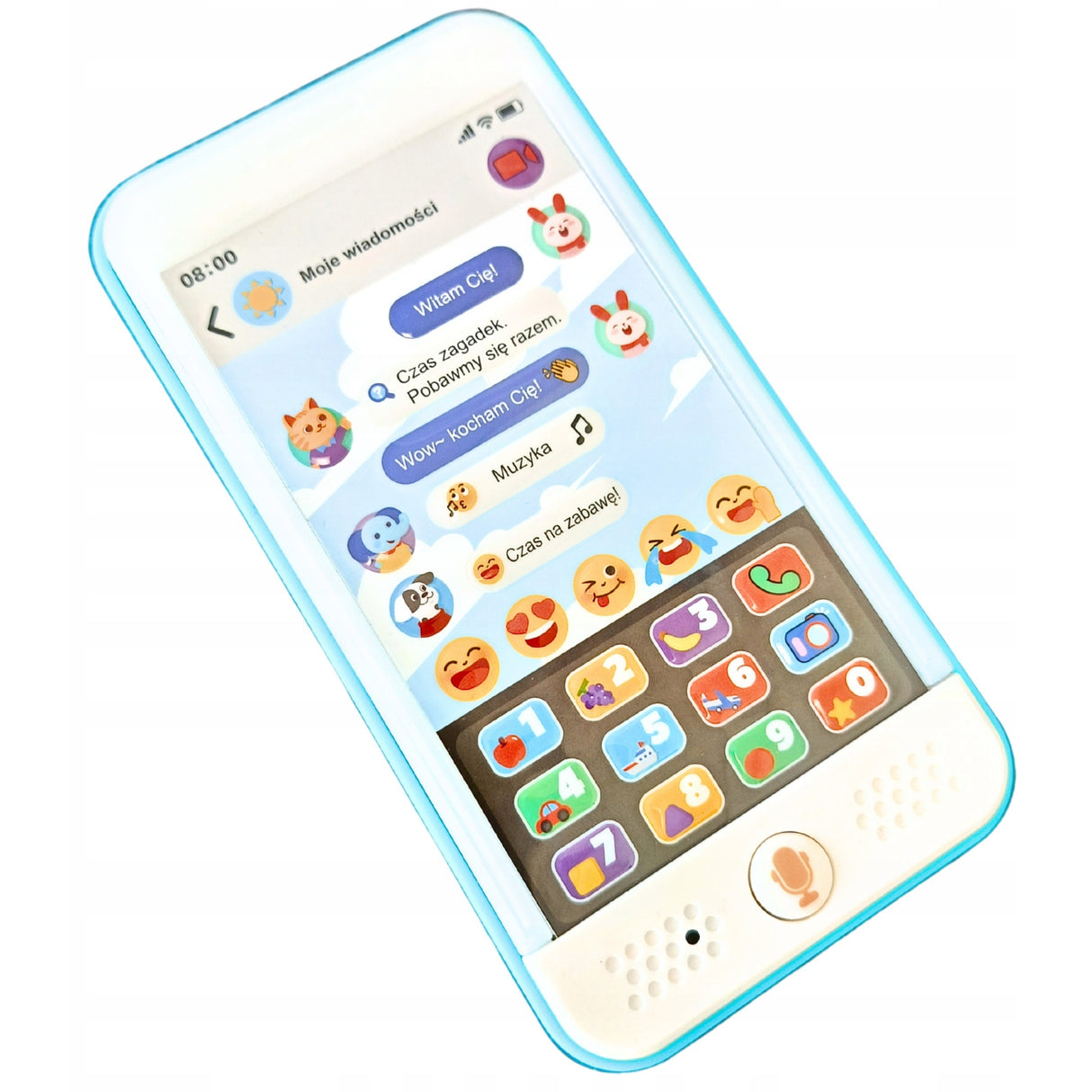 Telefon dla Dzieci Smartfon Interaktywny 100 Dźwięków na Prezent Edukacyjny