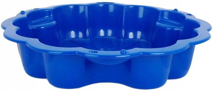 Piaskownica Lub Basen Plastikowa XXL Niebieska2w1 Muszelka Zamykana Solidna