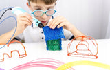 Długopis Drukarka 3D Pen Dla Dzieci Zestaw i Wkłady Niebieski 110 Metrów