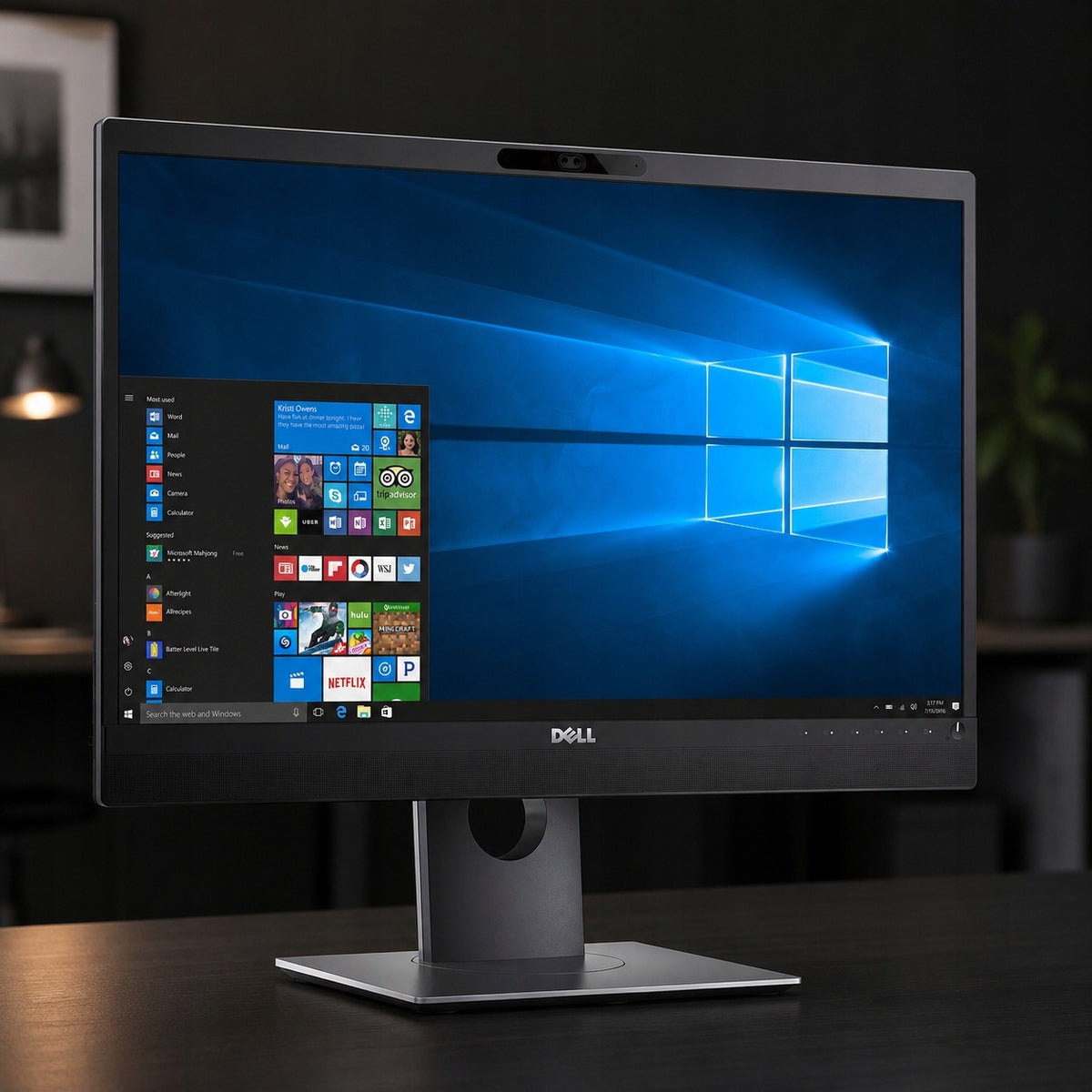 Monitor Dell 24" Cali FHD + Okablowanie Wbudowana Kamera Głośnik Mikrofon