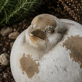 Figurki Ogrodowe Ozdobne Trzy Ptaszki Beżowe Statuetki do Domu i Ogrodu