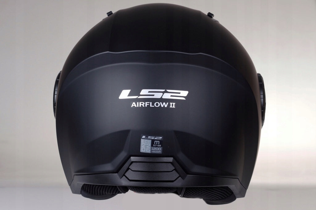 Kask Motocyklowy Otwarty LS2 AIRFLOW II Kask Solid Black Mat XXXL