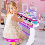 Pianino Keyboard Duży Organy Krzesełko Nagrywanie 24 Klawisze dla Dzieci