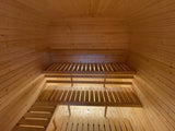 Sauna Ogrodowa z Piecem na Drewno Zestaw Szwedzkie Drewno Quadro 340 cm